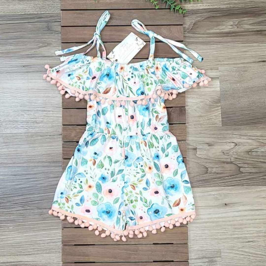 Summer Floral Shorts Romper  A Touch of Magnolia Boutique   