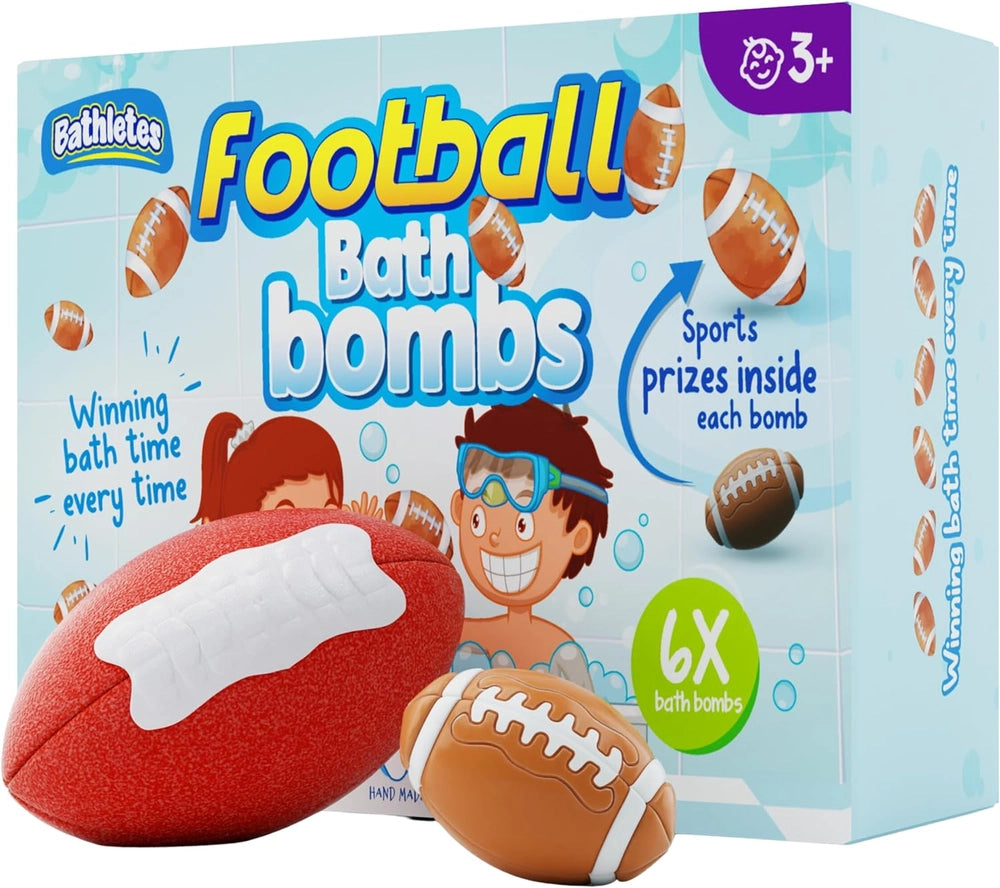 Boxed Bath Bomb Set- Football themed with toy A Touch of Magnolia Boutique