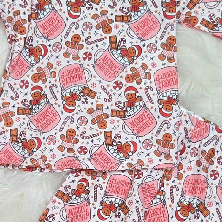 Gingerbread Hot Cocoa Pajama Set A Touch of Magnolia Boutique