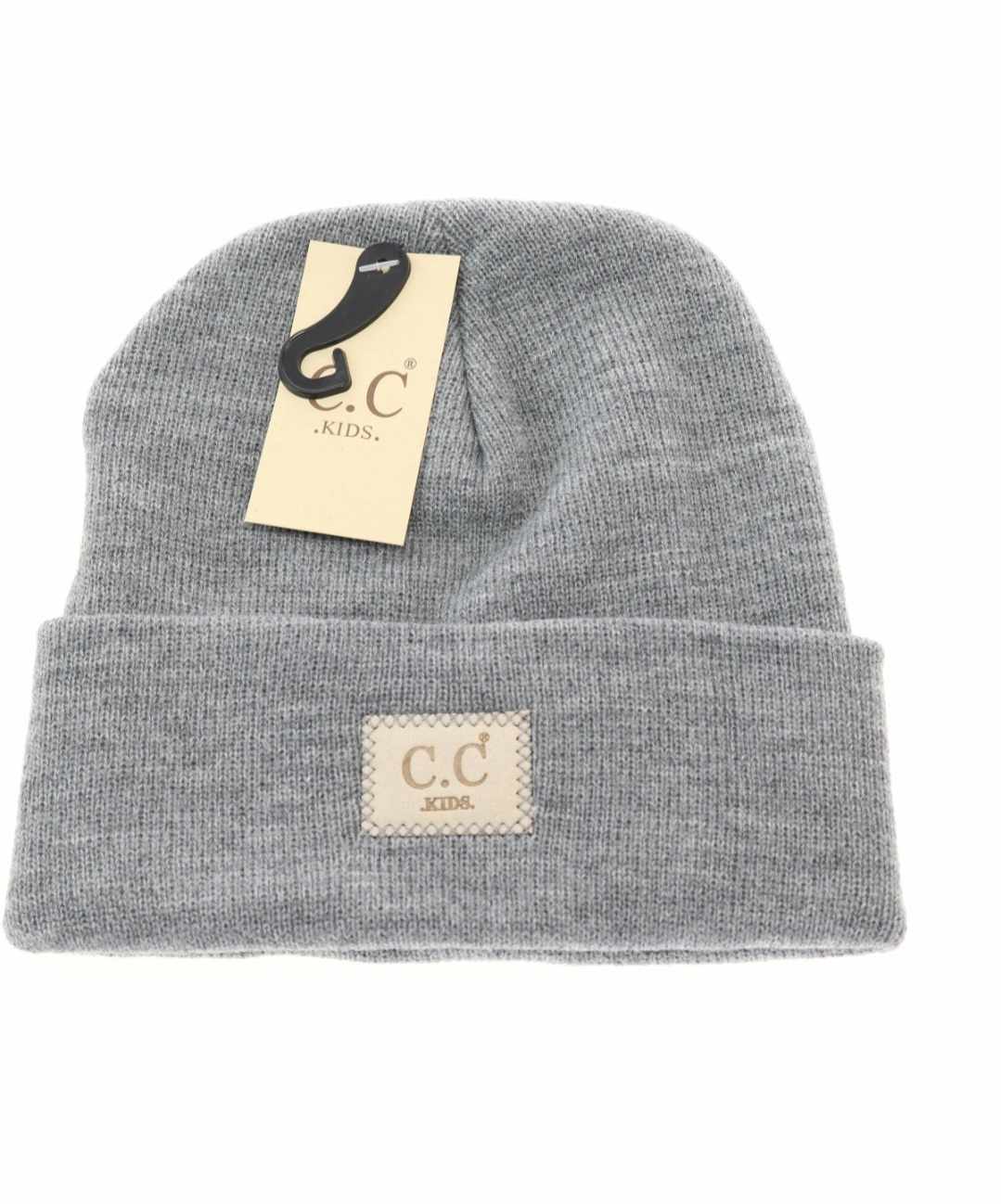 Kids Oversized Beanie Hat  A Touch of Magnolia Boutique Grey  
