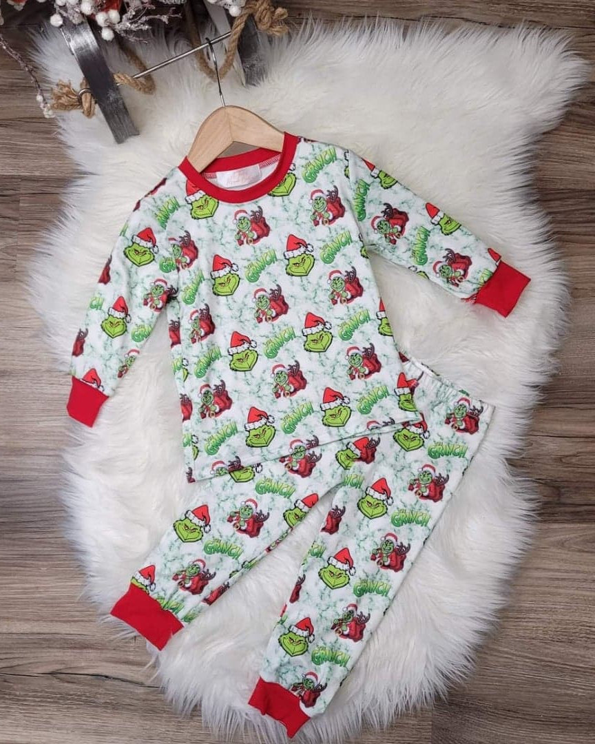 Grinch Inspired Holiday Pajamas  A Touch of Magnolia Boutique   