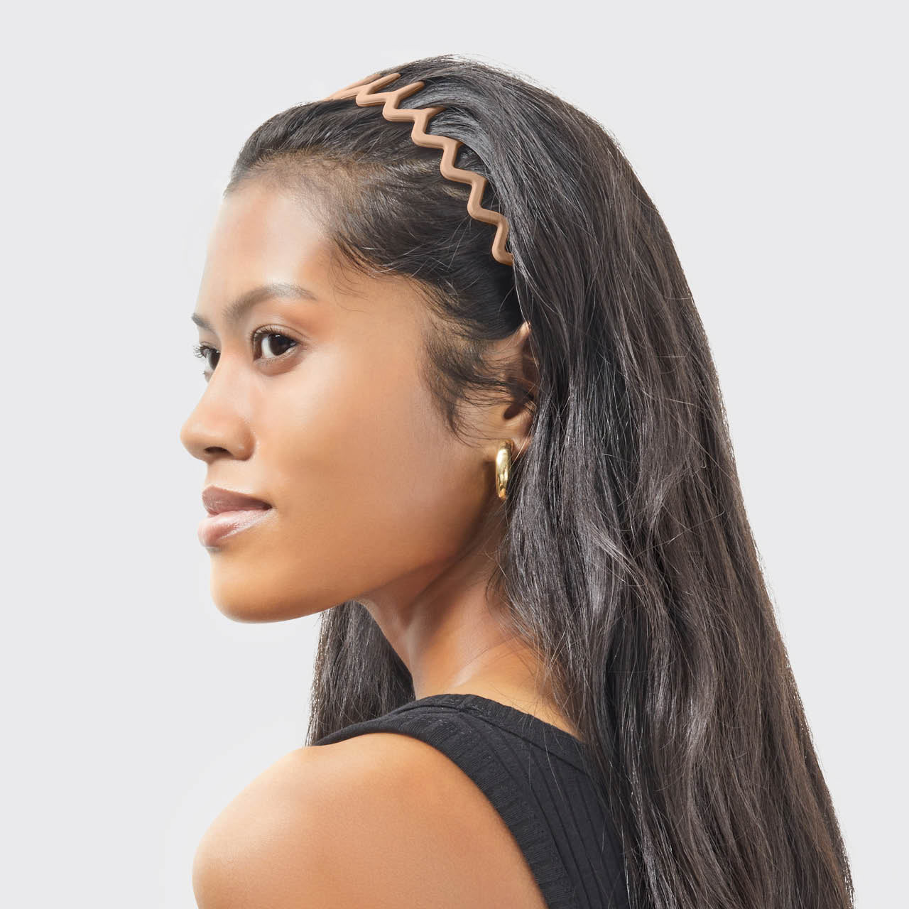 Recycled Plastic Zig Zag Headband 2pc - Neutral A Touch of Magnolia Boutique