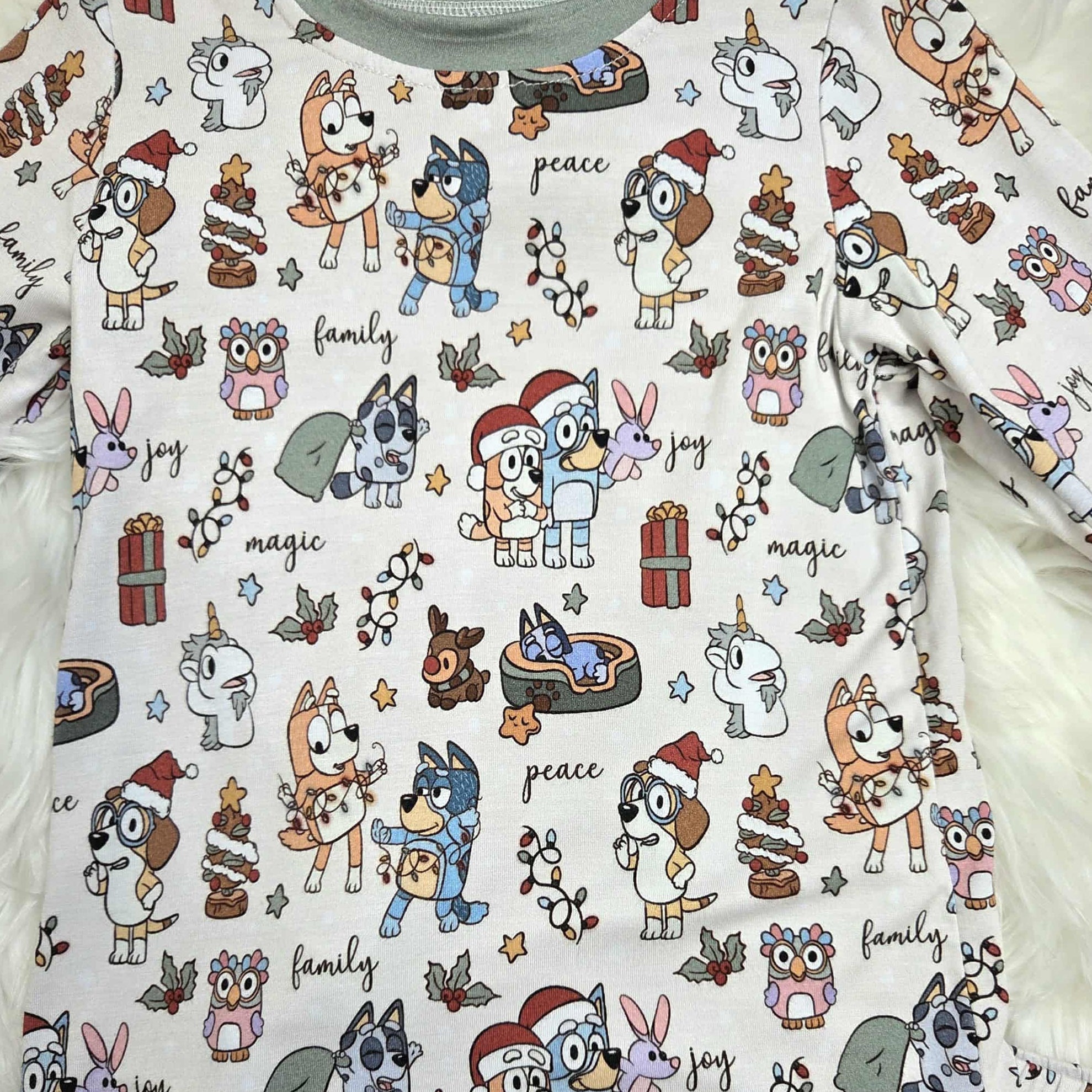 Bamboo Heelers Holiday Two-Piece Pajama Set A Touch of Magnolia Boutique