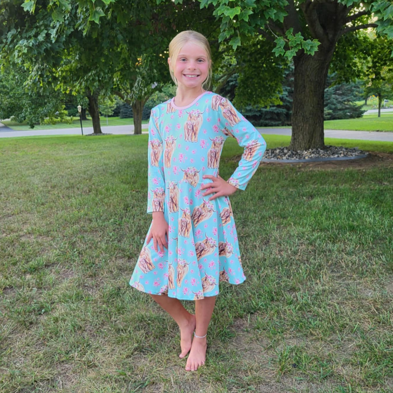 Floral Highland Dress A Touch of Magnolia Boutique