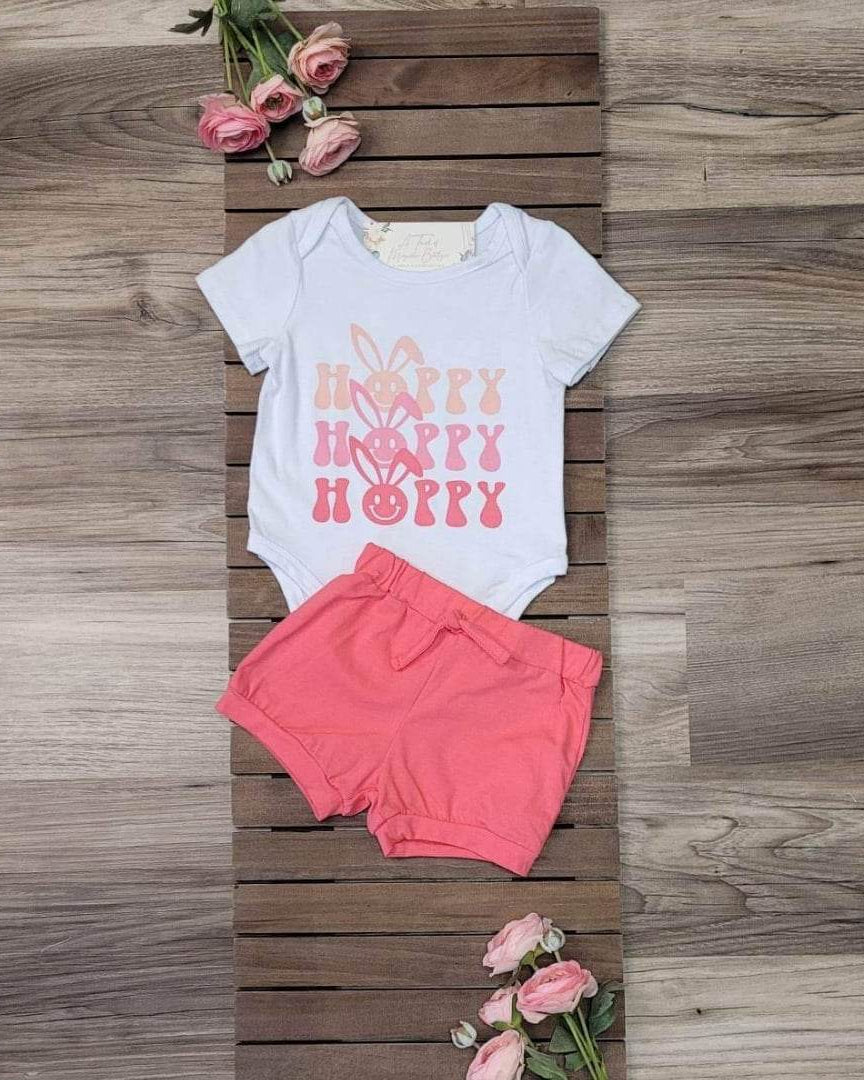 Baby Girl Hoppy Shorts Set  A Touch of Magnolia Boutique   