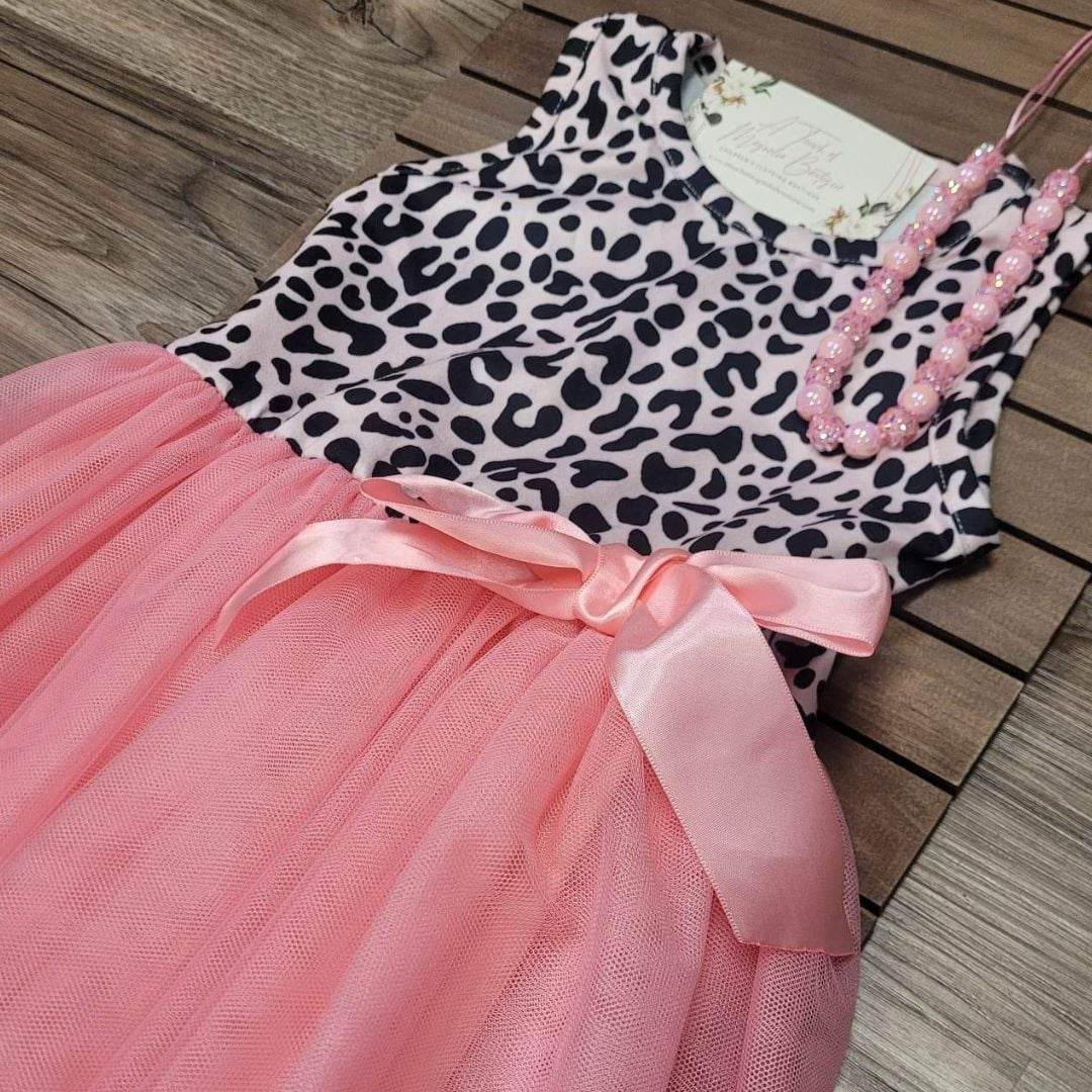 Leopard Tulle Dress  A Touch of Magnolia Boutique   