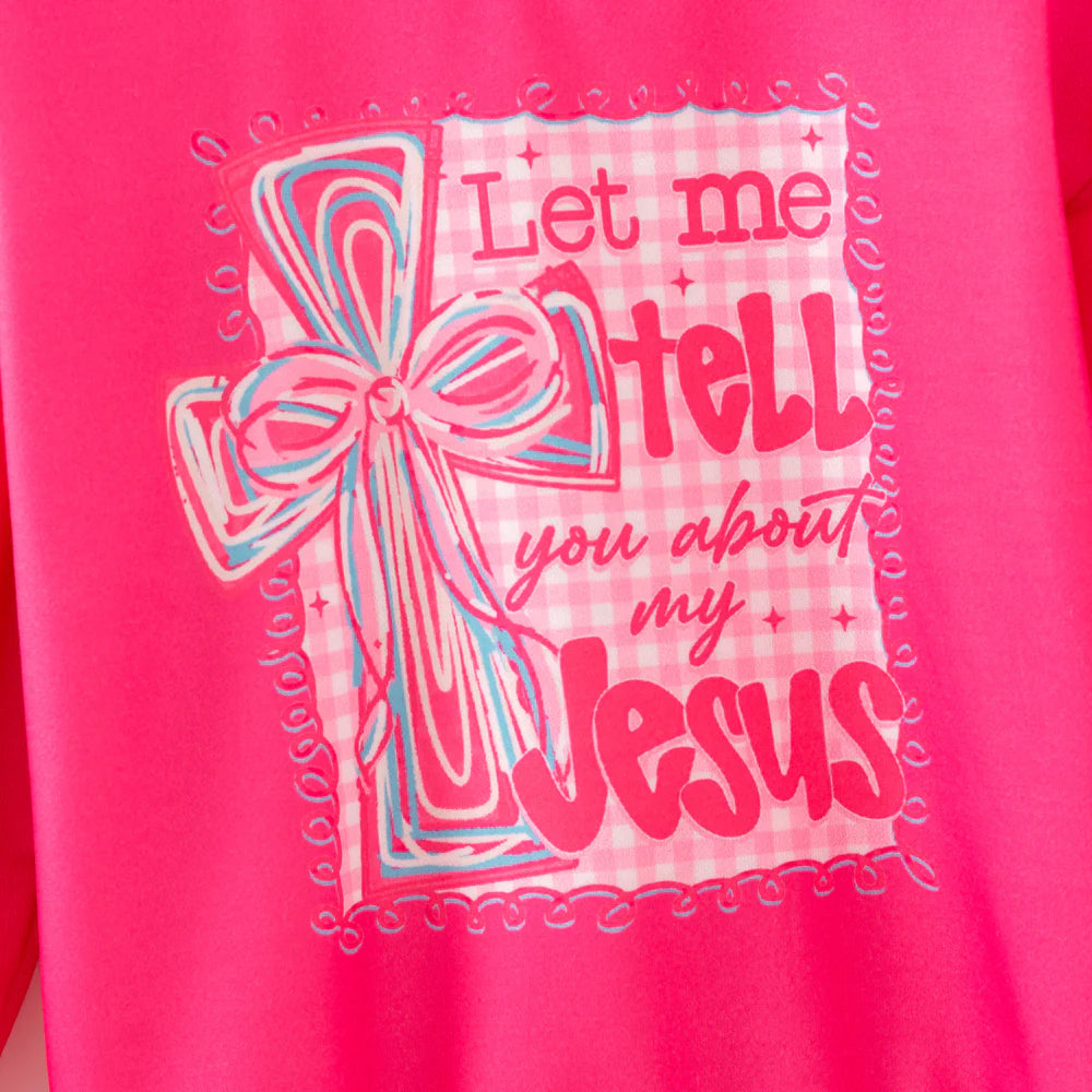 Let Me Tell You About My Jesus Pink Two-Piece Set A Touch of Magnolia Boutique