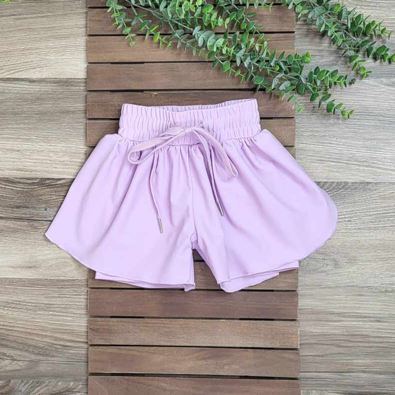 Girls Butterfly Athletic Shorts (multiple color options) A Touch of Magnolia Boutique Light Purple 2T