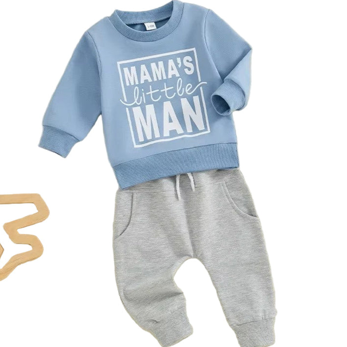 Mama's Little Man Jogger Outfit Set A Touch of Magnolia Boutique