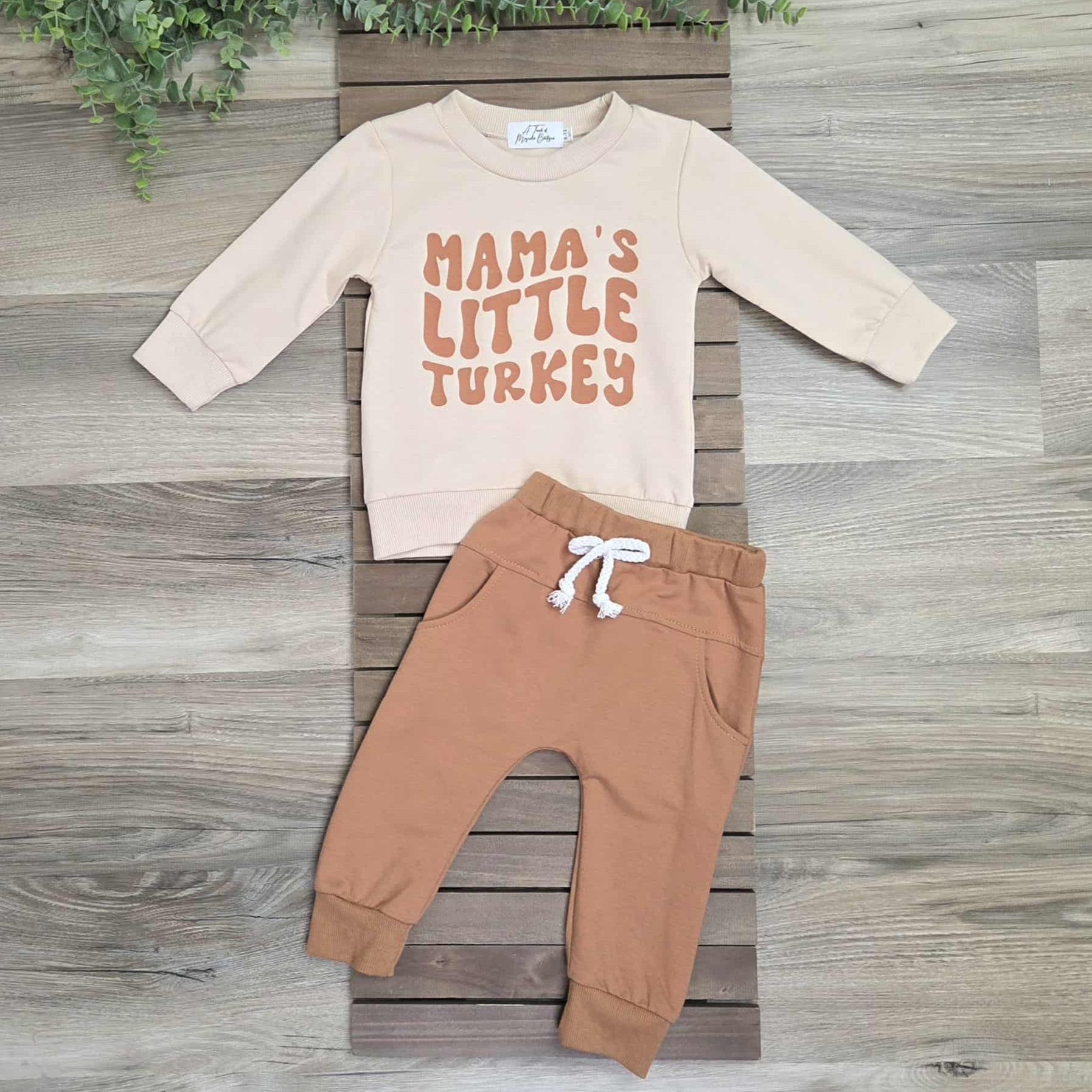 Mama's Little Turkey Jogger Set-Baby and Toddler Boys A Touch of Magnolia Boutique