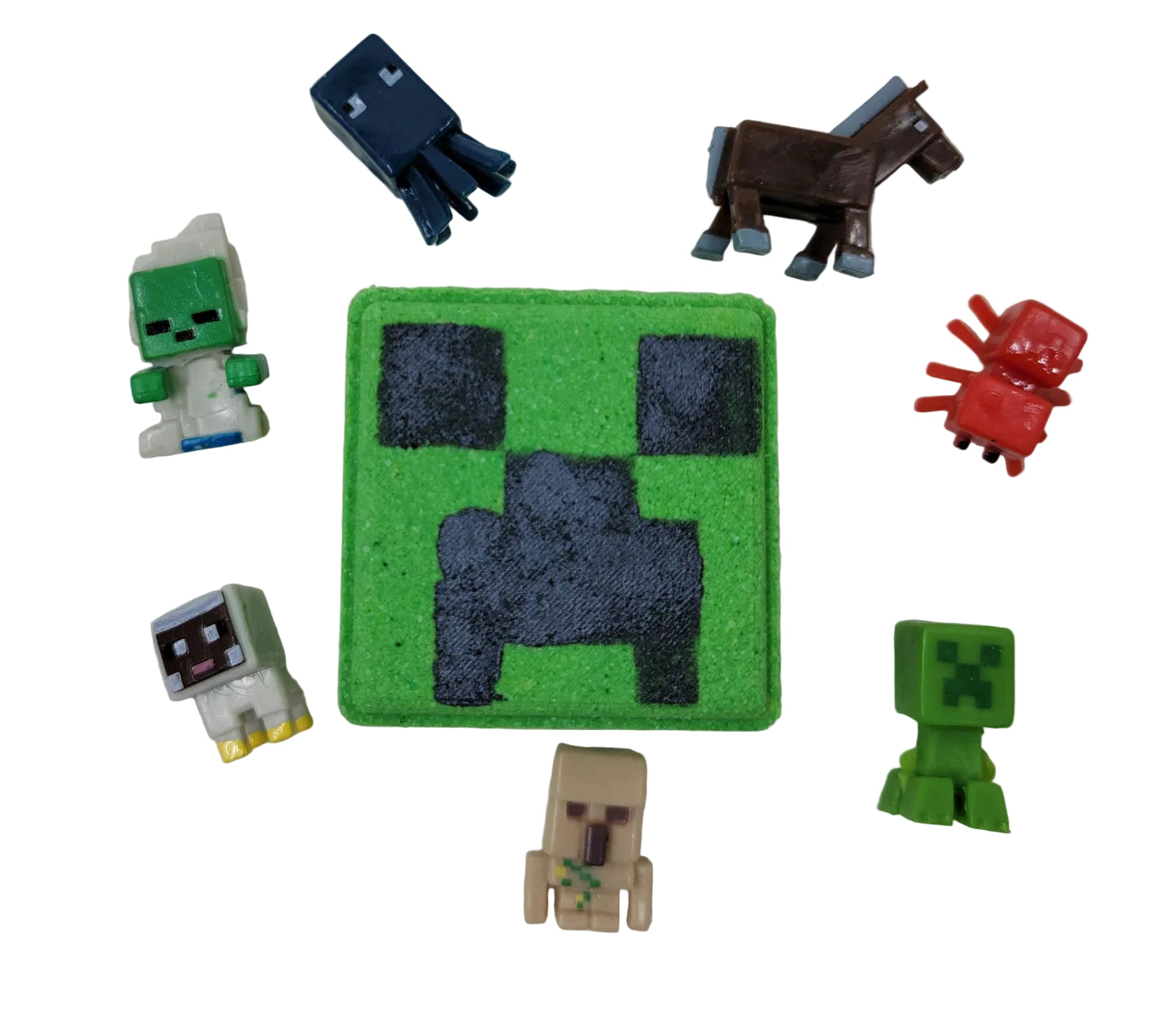 Minebomb Green Bath Bomb with Surprise Toy Inside A Touch of Magnolia Boutique