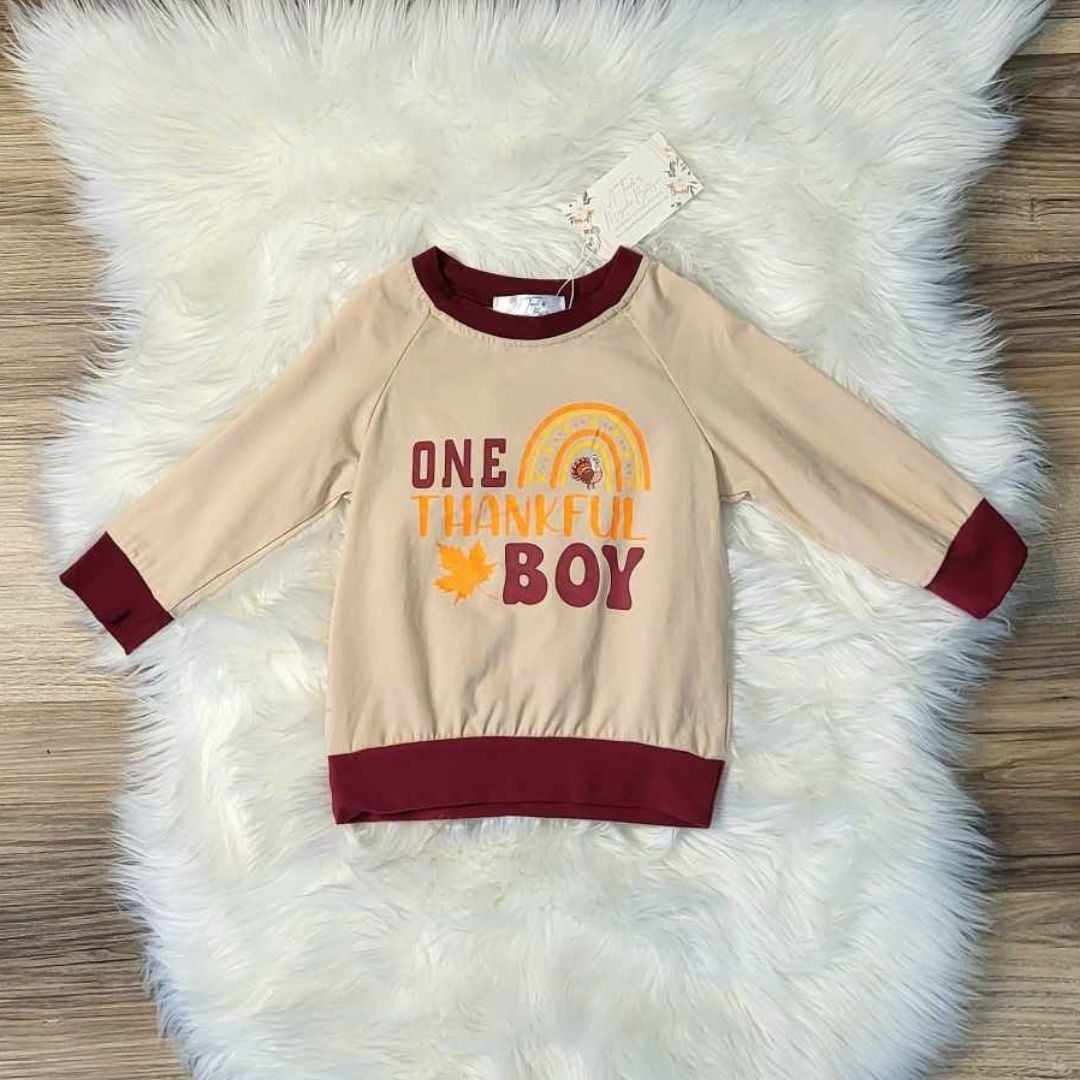 One Thankful Boy Top  A Touch of Magnolia Boutique   