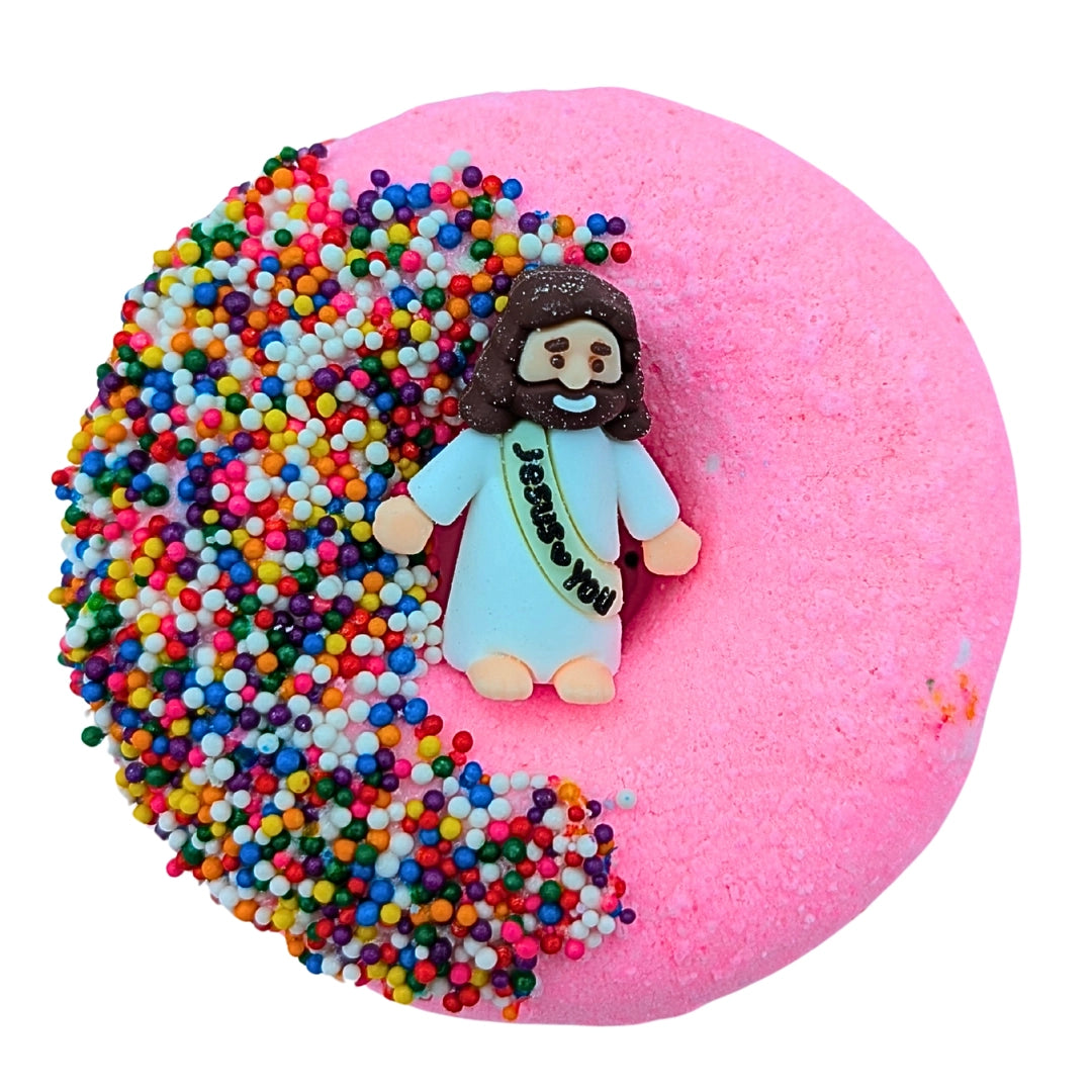 Donut Bath Bomb + Holy Fizz | (multiple color options) A Touch of Magnolia Boutique Pink