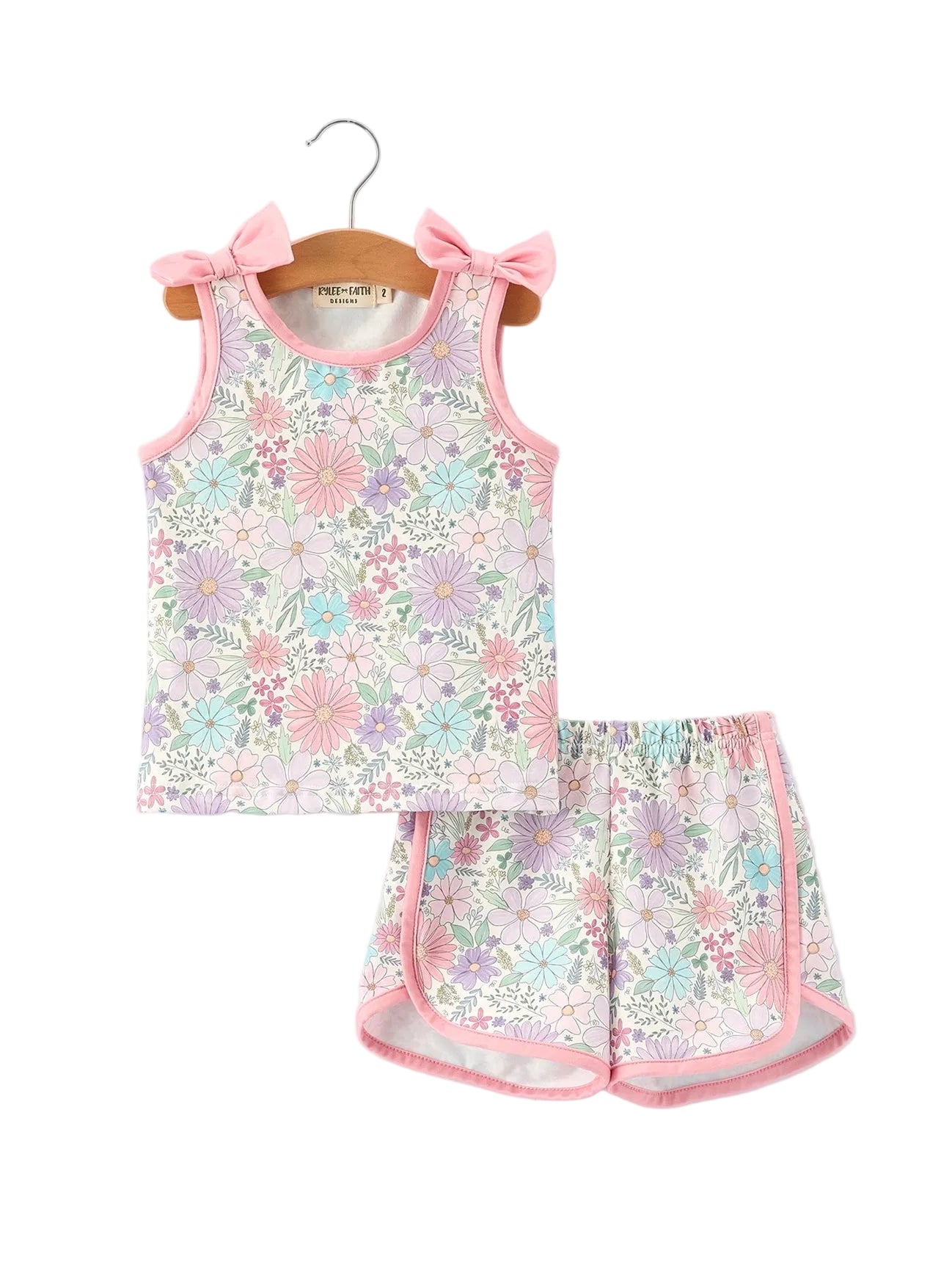 Pink Floral Shorts Set A Touch of Magnolia Boutique