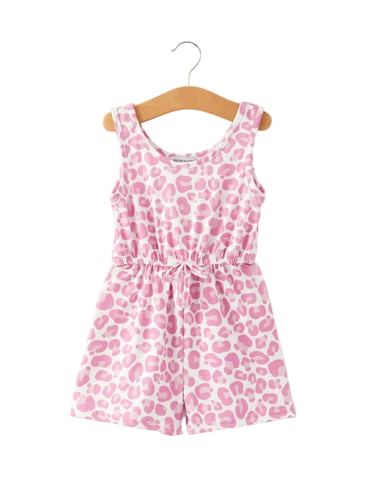 Pink Leopard Sleeveless Shorts Romper A Touch of Magnolia Boutique