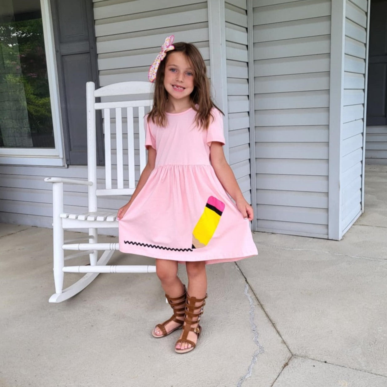 Back to School Pink Dress with Pencil  A Touch of Magnolia Boutique   