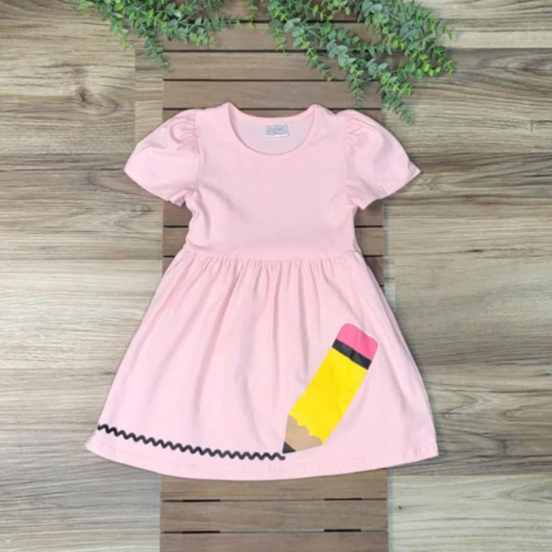 Back to School Pink Dress with Pencil  A Touch of Magnolia Boutique   