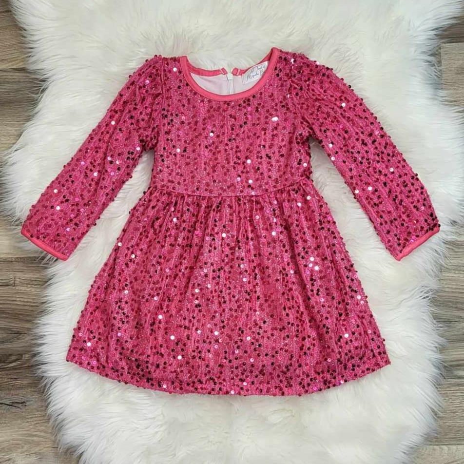 Pink Sequin Special Occasion dress  A Touch of Magnolia Boutique   