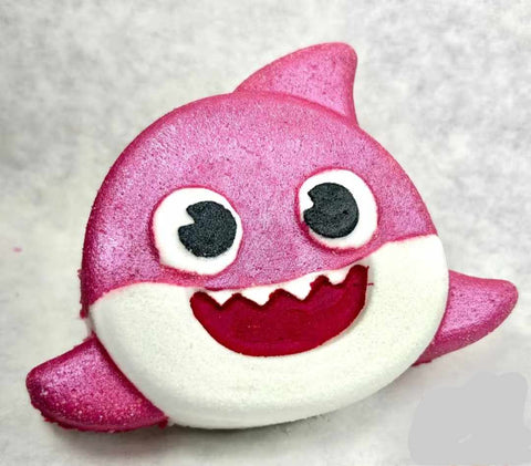 Pink Baby Shark Fizz Bath Bomb-Large