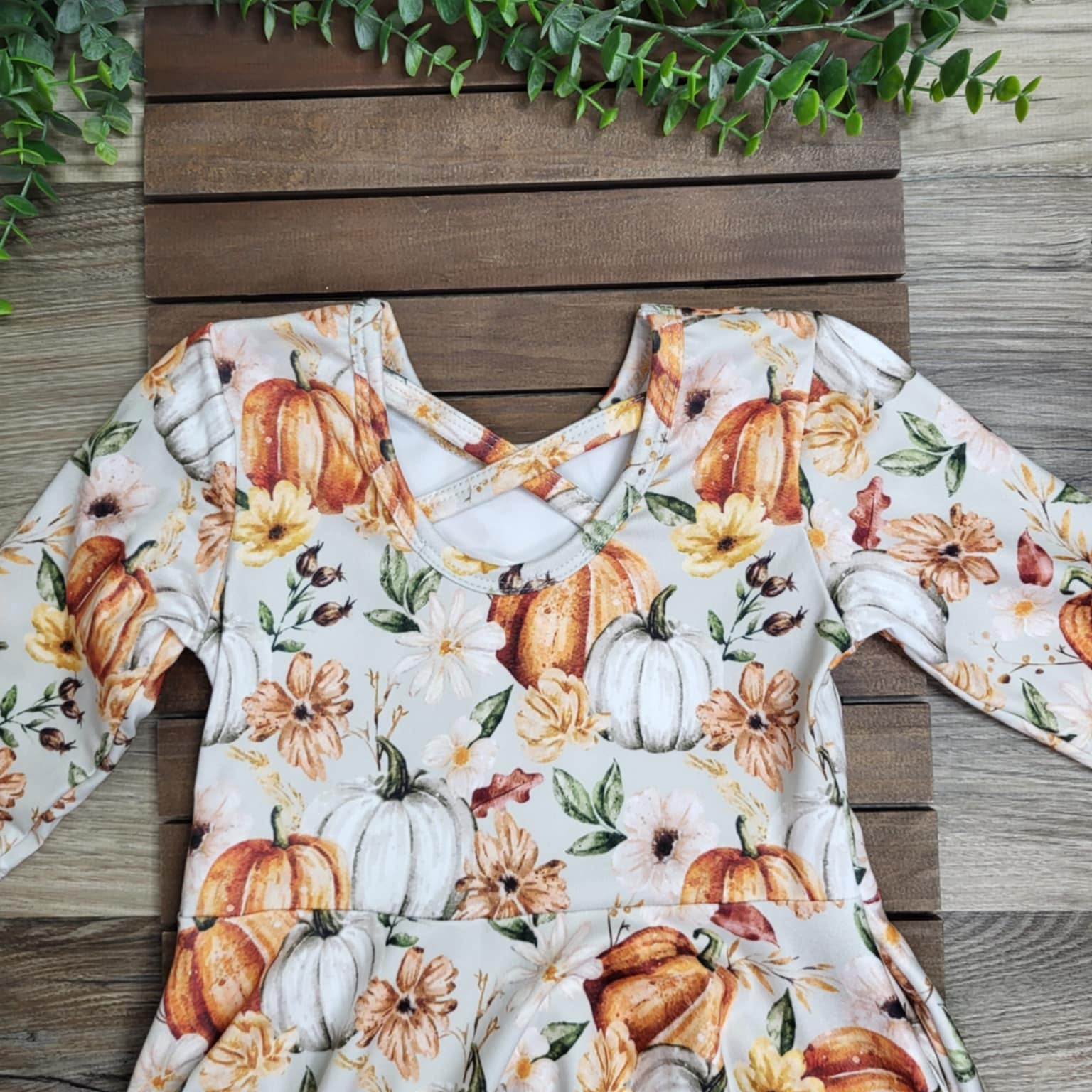 Fall Pumpkin Floral Dress A Touch of Magnolia Boutique