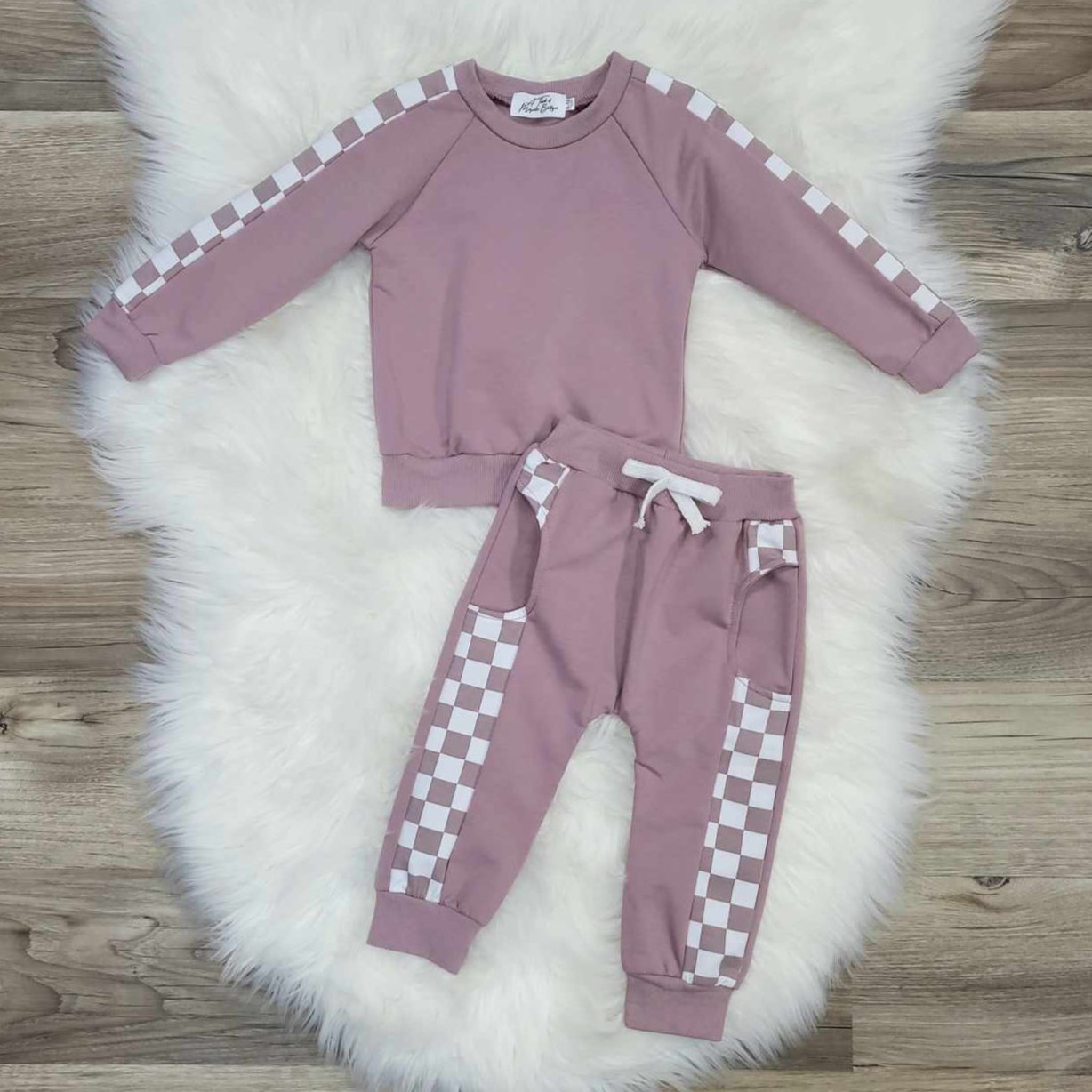 Purple Check Jogger Set A Touch of Magnolia Boutique