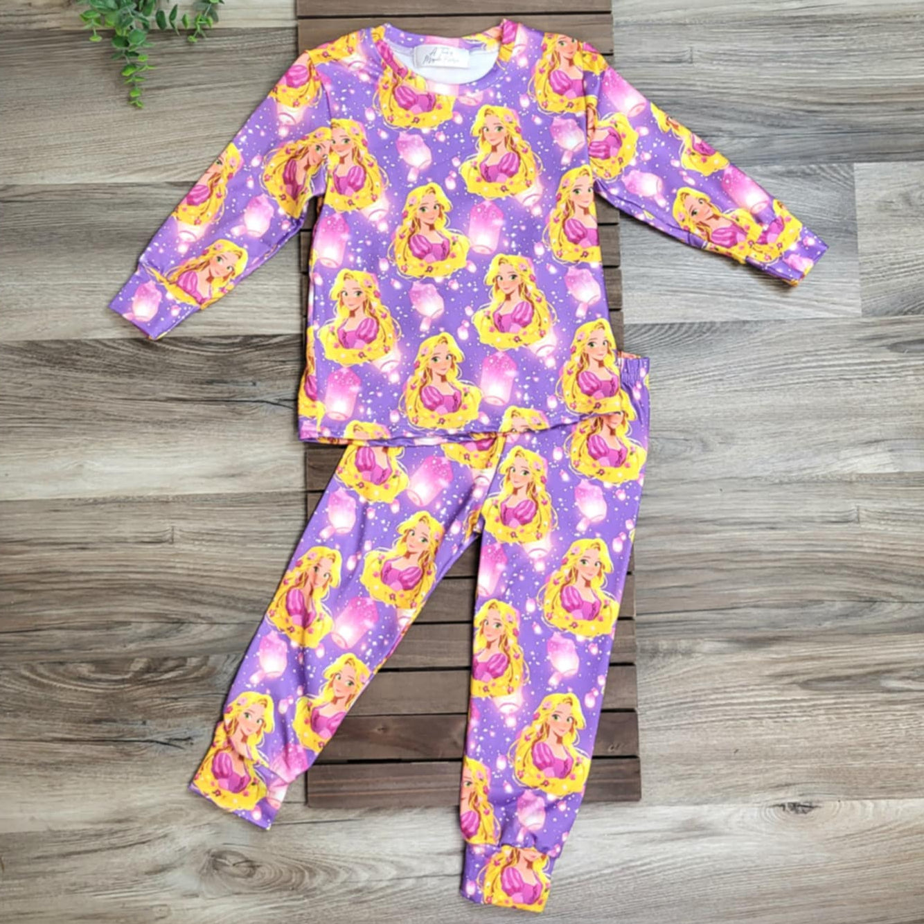 Long Haired Princess Pajamas A Touch of Magnolia Boutique