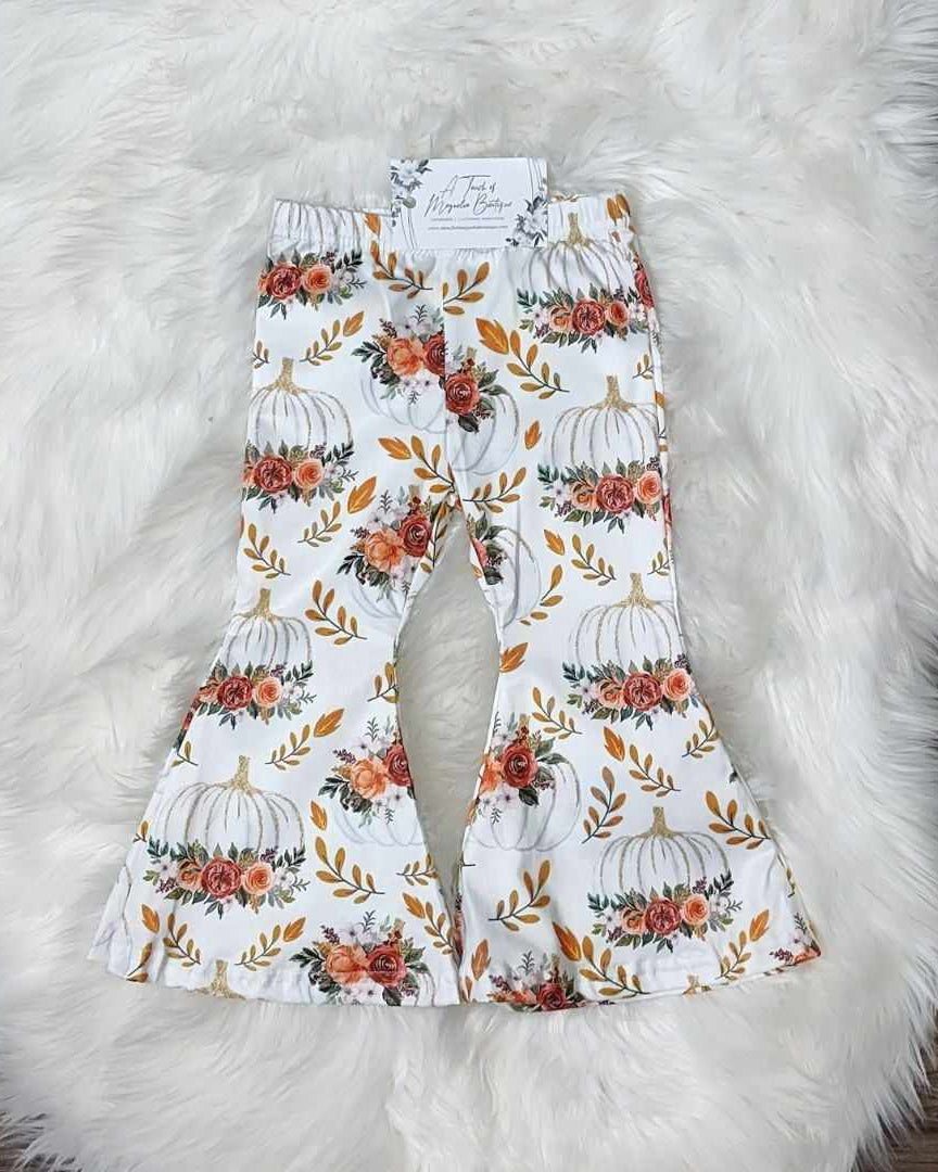 Floral Pumpkin Bell Bottoms  A Touch of Magnolia Boutique   