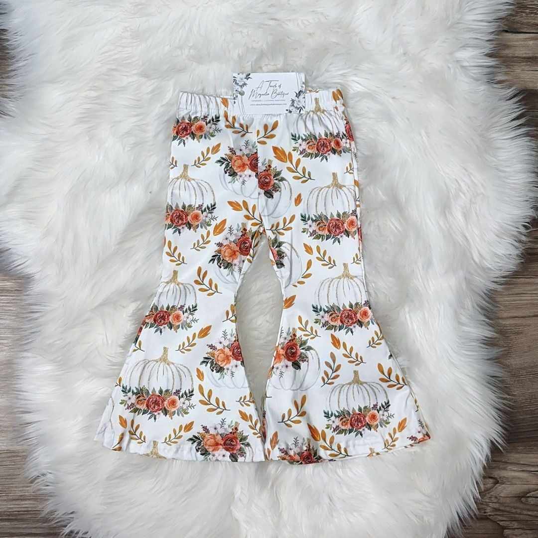 Floral Pumpkin Bell Bottoms  A Touch of Magnolia Boutique   