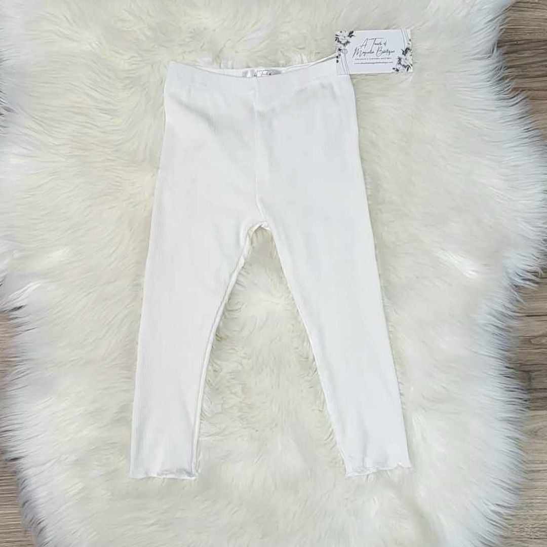 White Ribbed Leggings  A Touch of Magnolia Boutique   