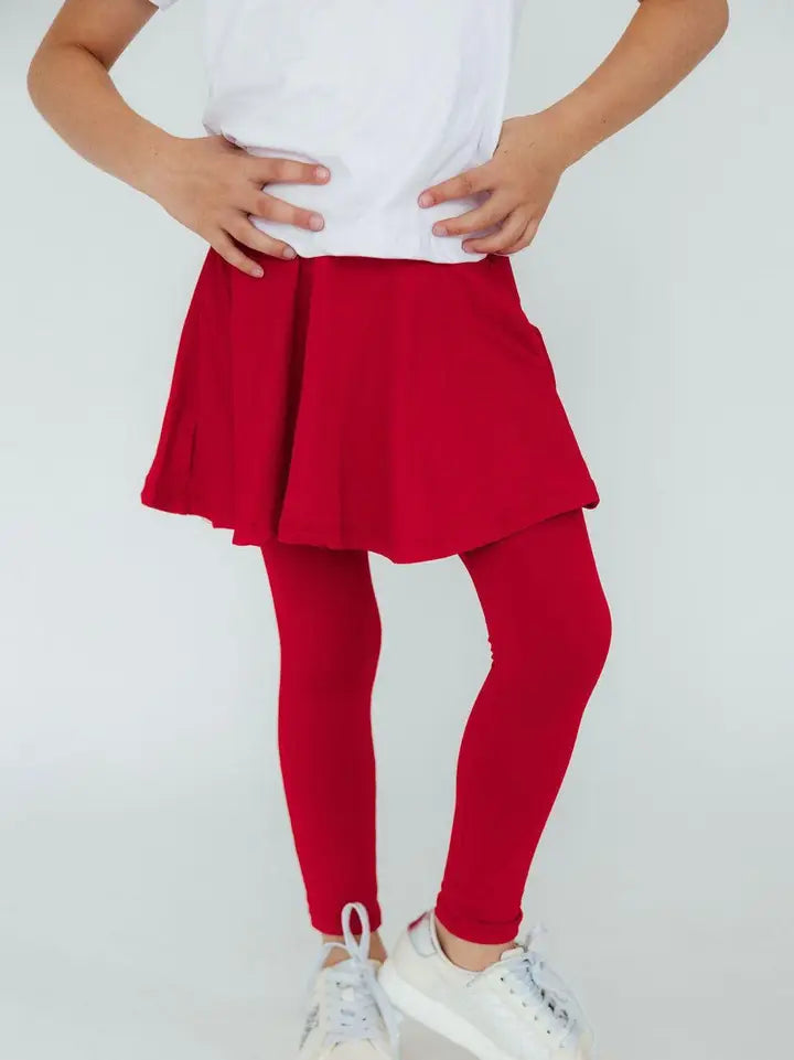 Red Twirl Skeggings A Touch of Magnolia Boutique