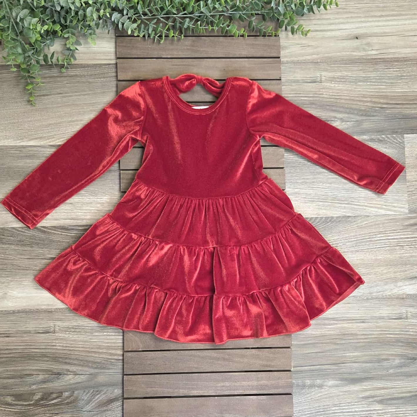 Red Velvet Tier Dress A Touch of Magnolia Boutique