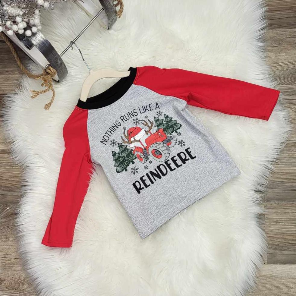 Boys Nothing Runs Like a Reindeere Top  A Touch of Magnolia Boutique   