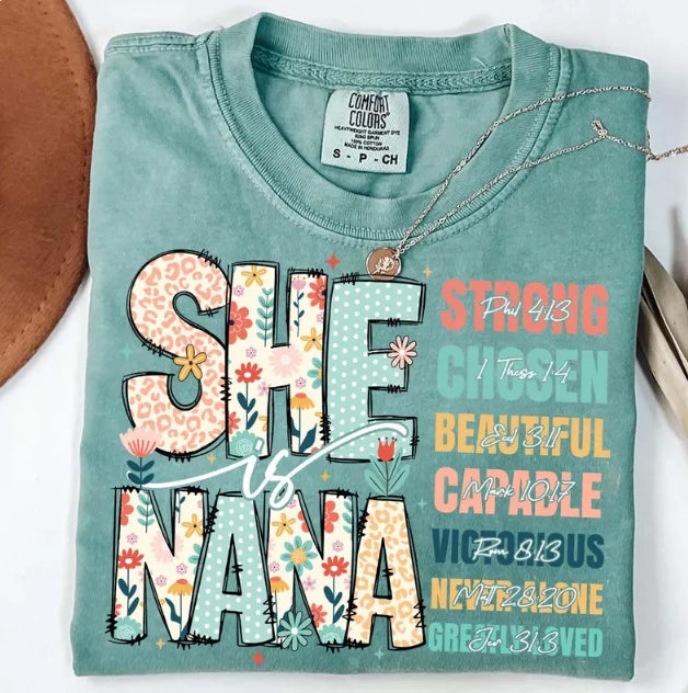 She is Nana T Shirt A Touch of Magnolia Boutique