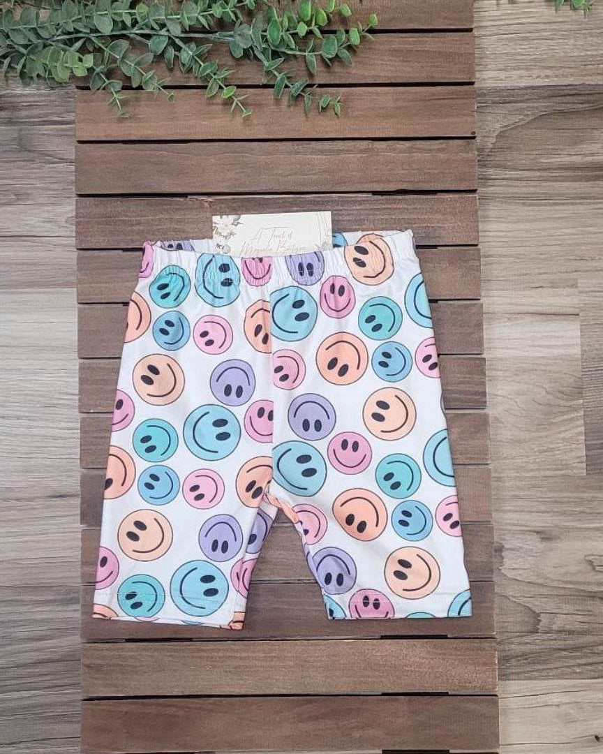 Smiley Biker Shorts  A Touch of Magnolia Boutique   
