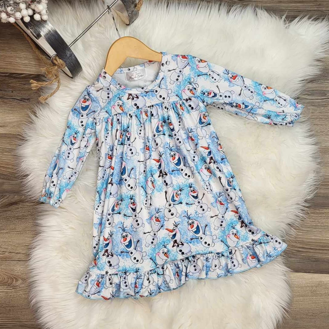 Snowman Pajama Gown  A Touch of Magnolia Boutique   