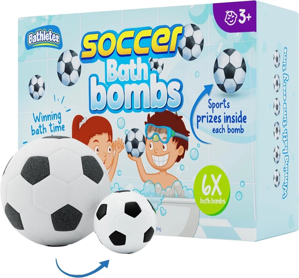 Boxed Bath Bomb Set- Soccer themed with toy A Touch of Magnolia Boutique