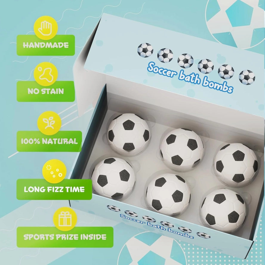 Boxed Bath Bomb Set- Soccer themed with toy A Touch of Magnolia Boutique