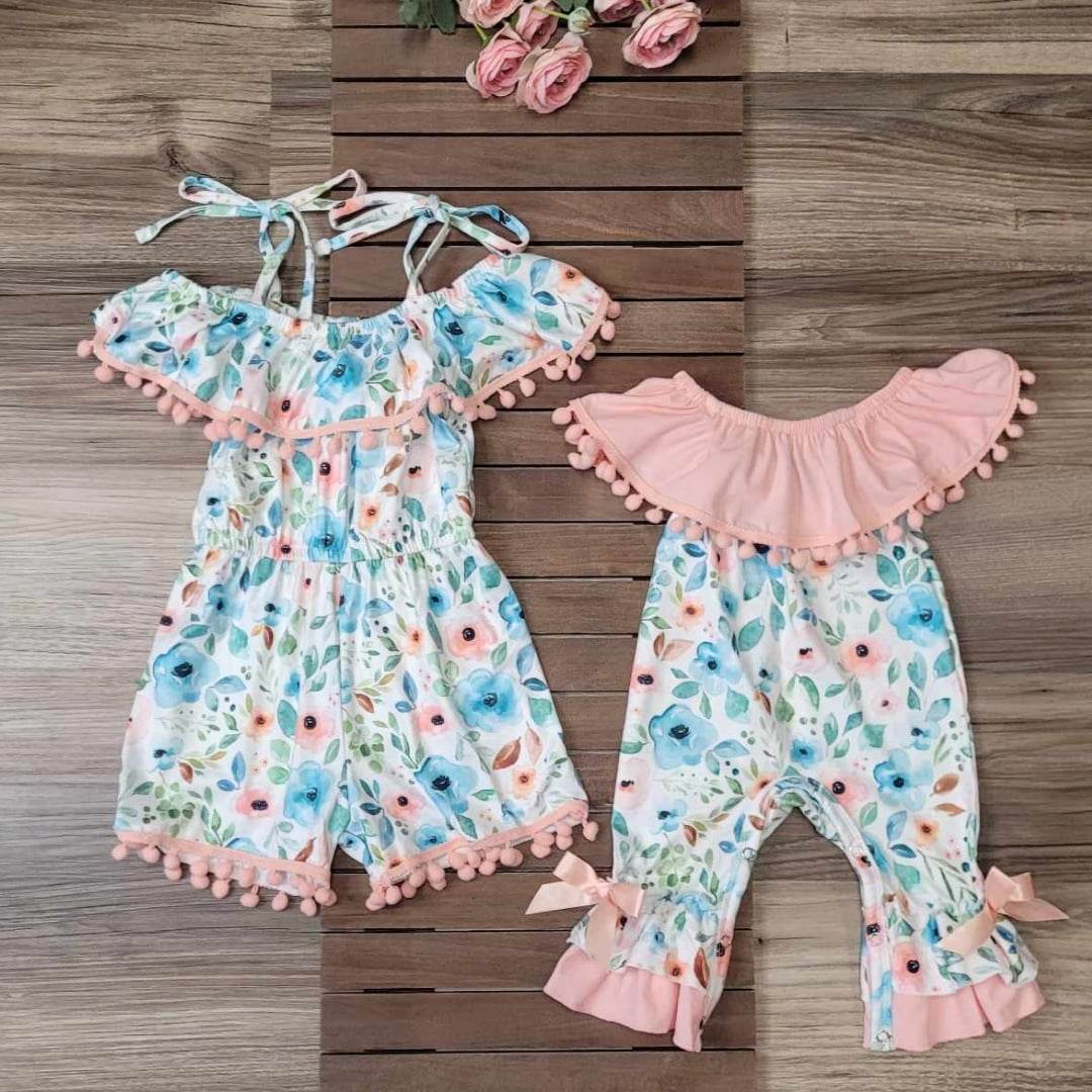 Baby Girl Summer Floral Romper  A Touch of Magnolia Boutique   