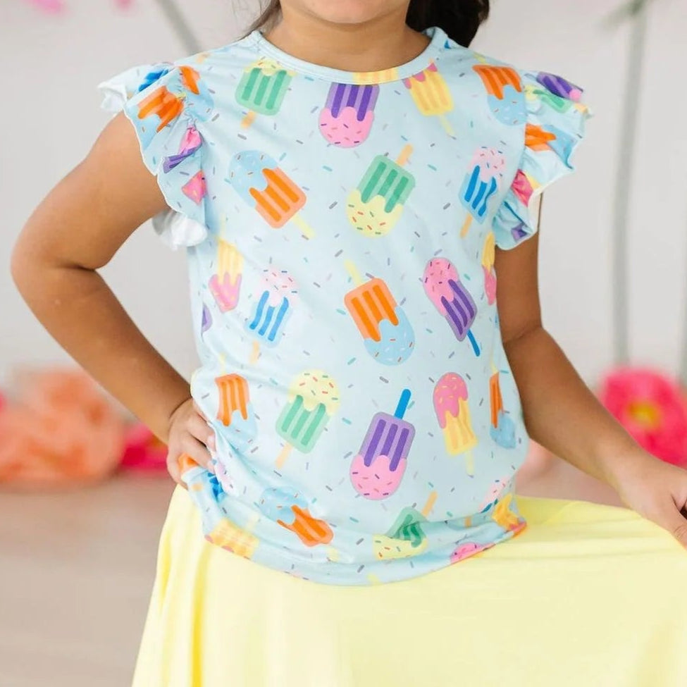 Sweet Treat Flutter Sleeve top A Touch of Magnolia Boutique