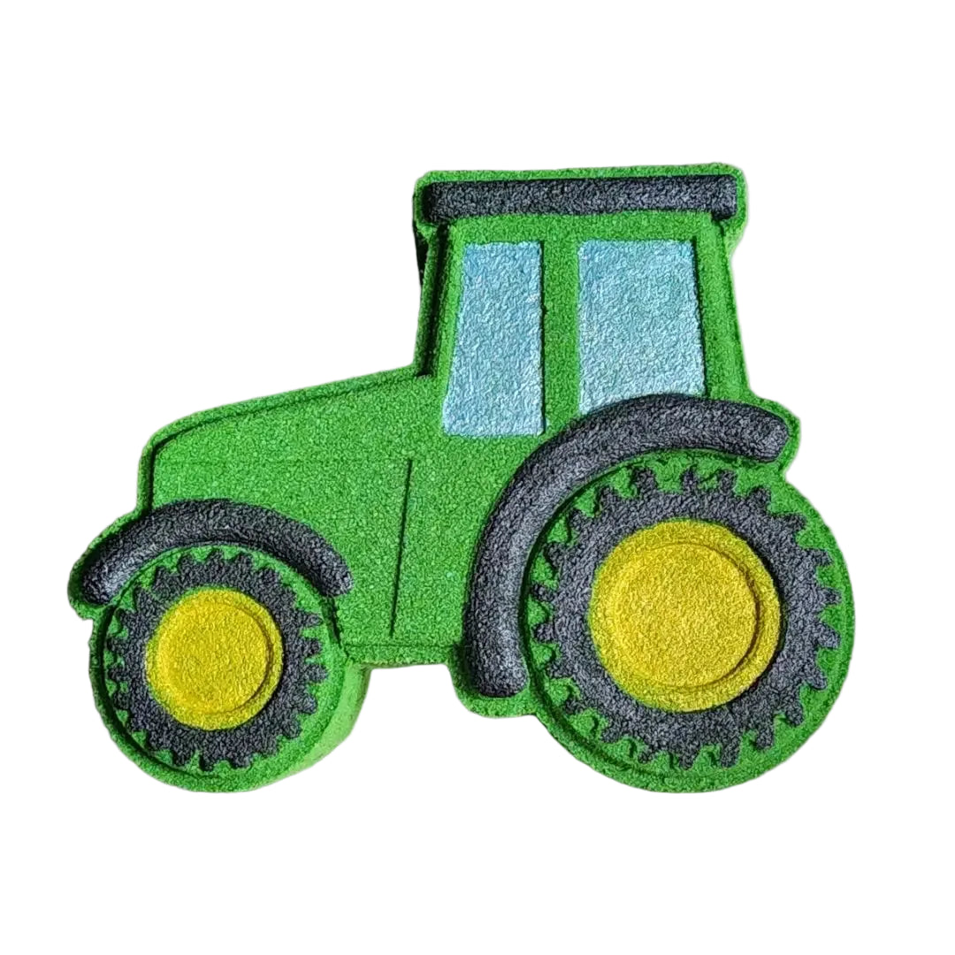 Green Tractor Bath Bomb with Toy inside A Touch of Magnolia Boutique