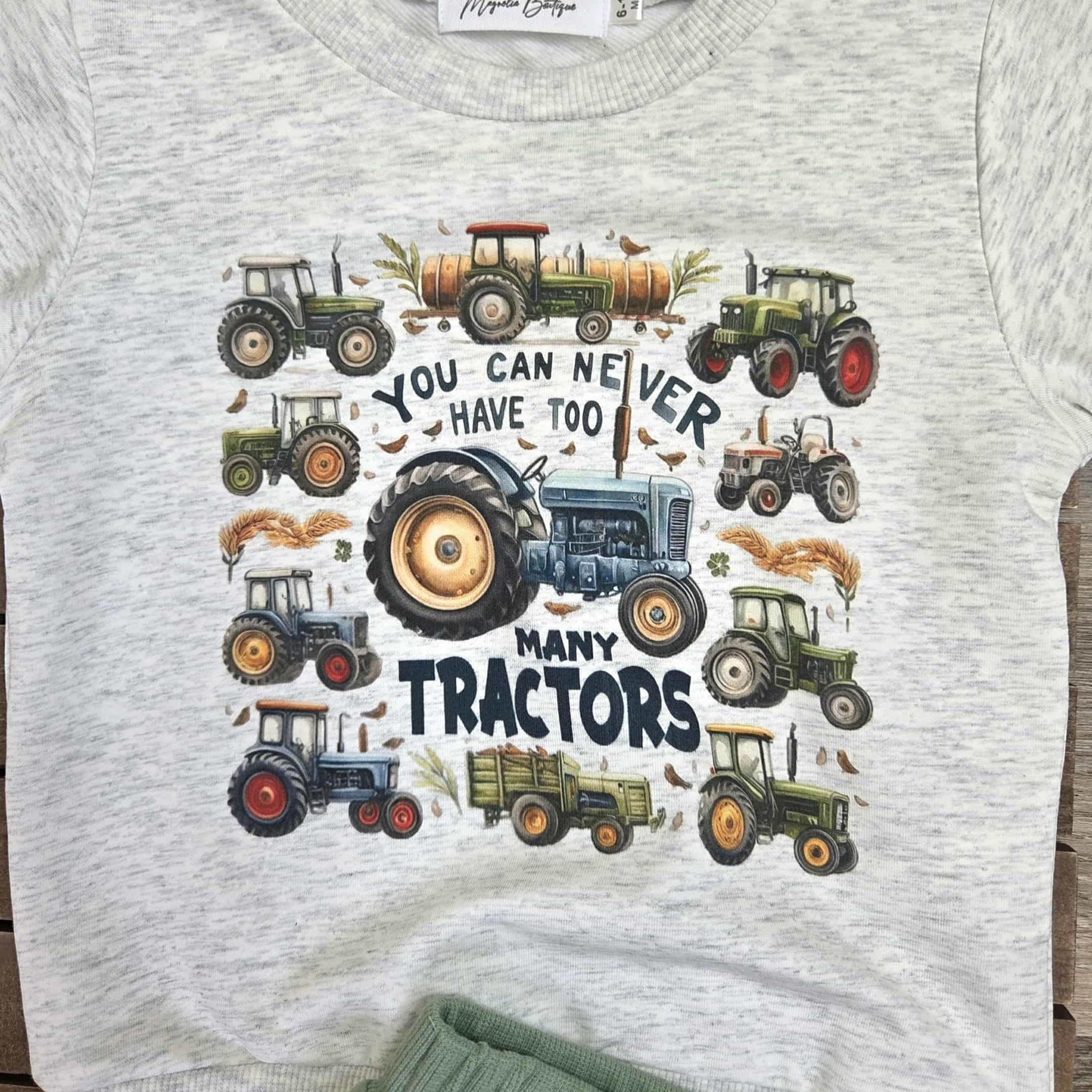 Never Too Many Tractors Jogger Set- Baby & Toddler Boys A Touch of Magnolia Boutique