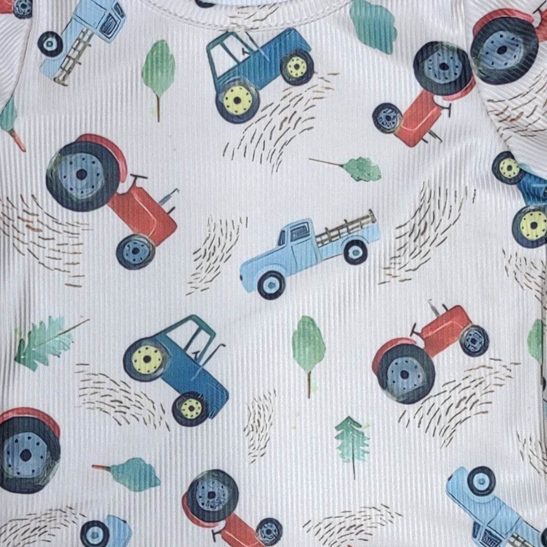 Baby Boy Tractor Shorts Set  A Touch of Magnolia Boutique   