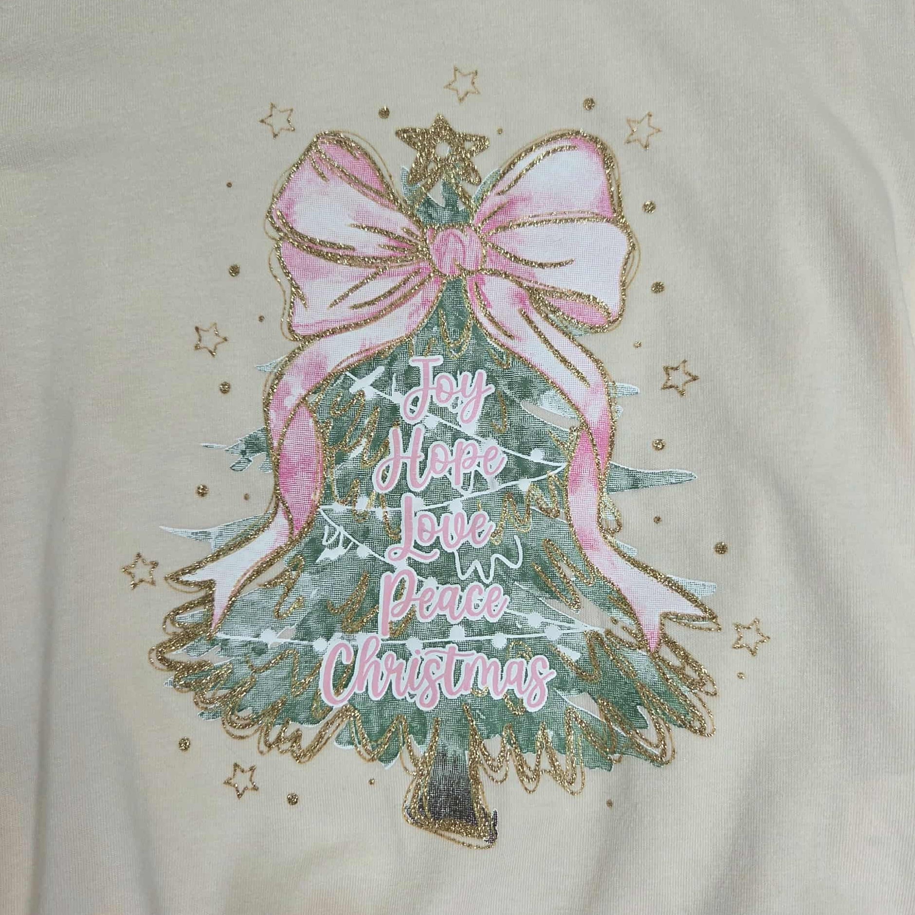 Christmas Tree Top and Pink Sequin Tiered Tulle Skirt Outfit Set A Touch of Magnolia Boutique