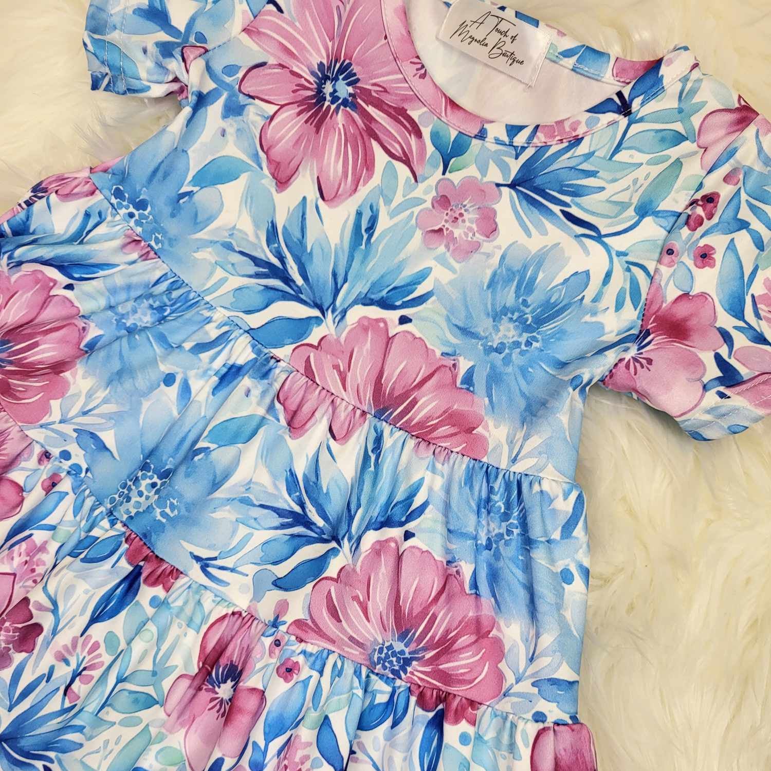 Tiered Tropical Floral Dress A Touch of Magnolia Boutique