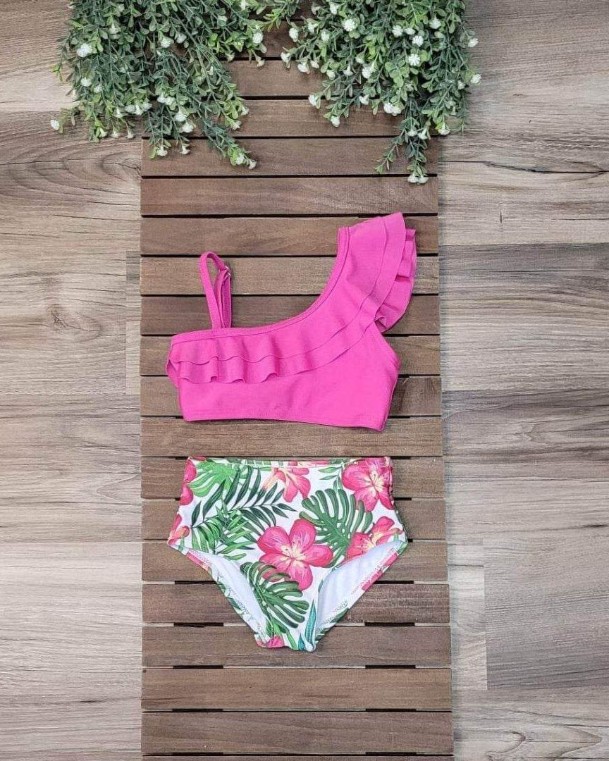 Girls Tropical Swimsuit Set-2 piece  A Touch of Magnolia Boutique   