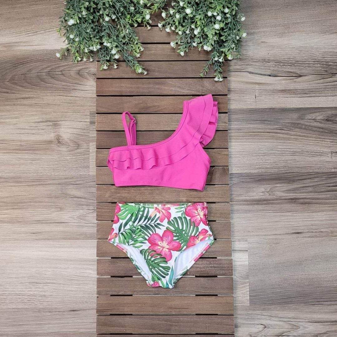 Girls Tropical Swimsuit Set-2 piece  A Touch of Magnolia Boutique   