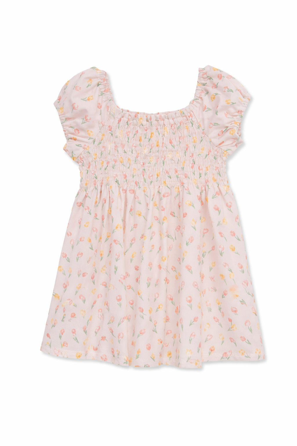 Tulip Smocked Short Sleeve Dress (12m-4T) A Touch of Magnolia Boutique