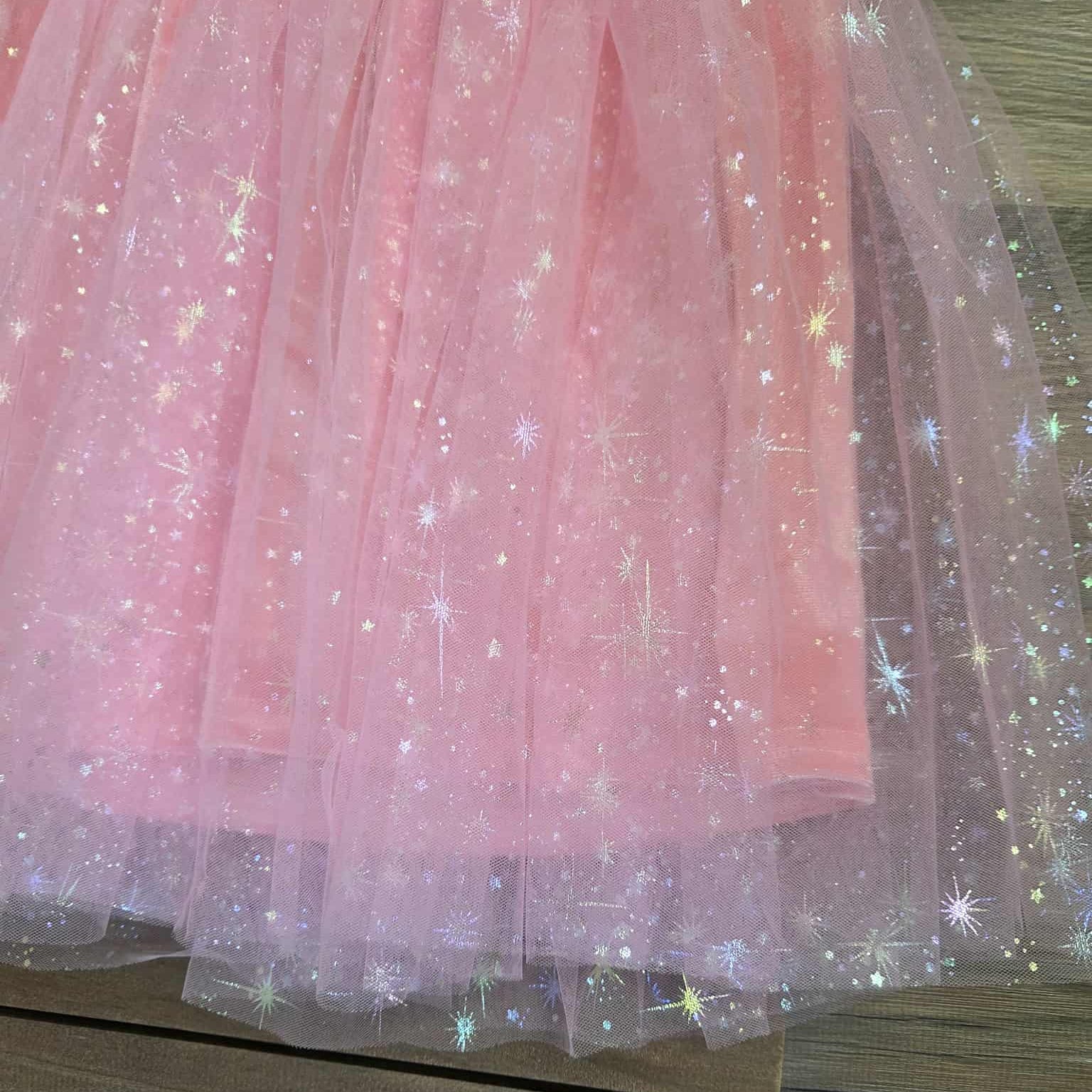 Pink Velvet Bow-Back Dress with Tulle Overlay A Touch of Magnolia Boutique