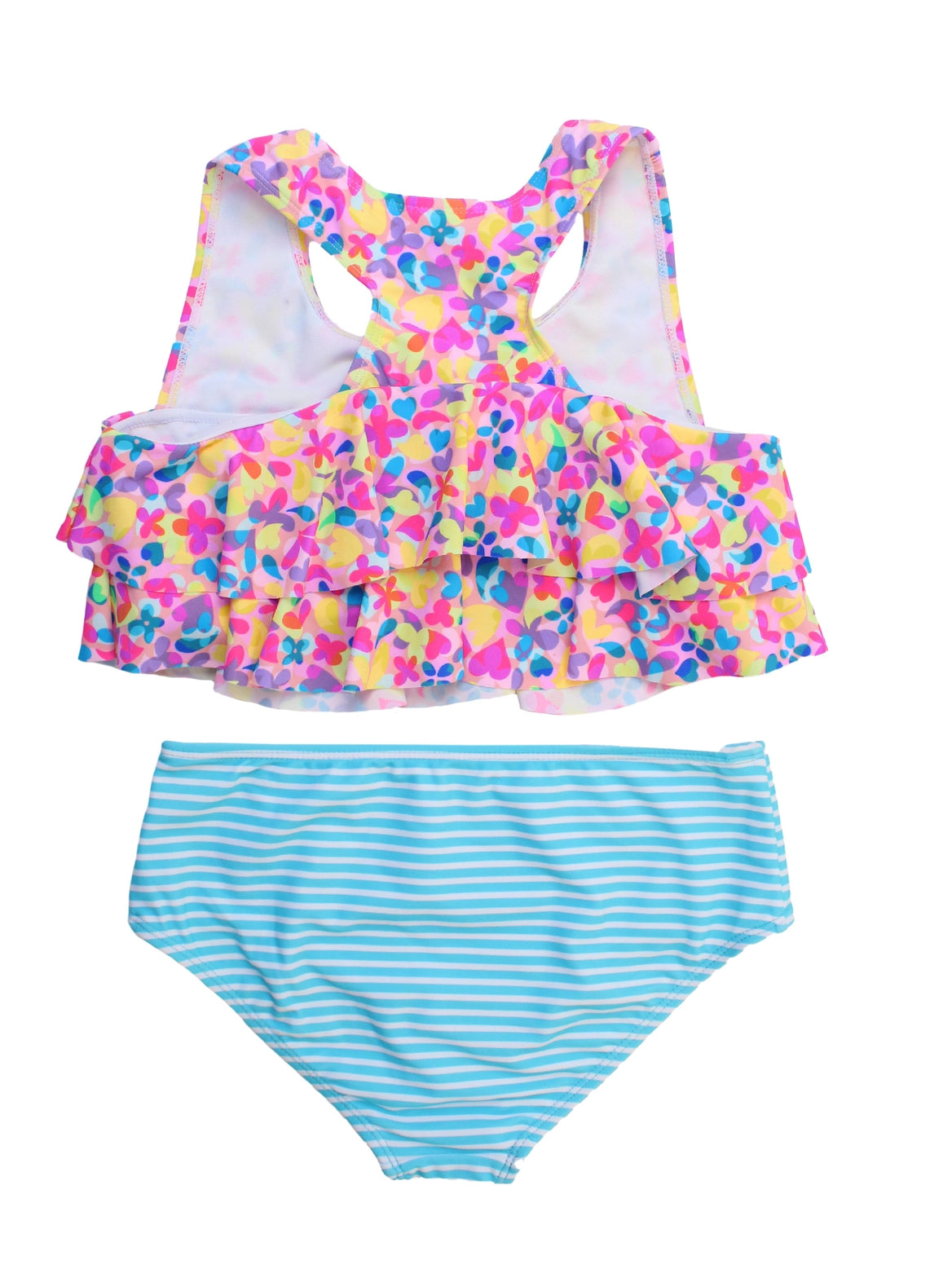 Tween Girls Vibrant Neon Flounce Bikini 2-Piece Swimsuit A Touch of Magnolia Boutique