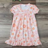 Smiley Flowers Short Sleeve Pajama Gown